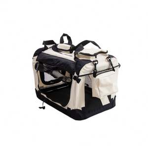 Sac de transport pour animaux de compagnie personnalisé avec logo, étanche, avec fenêtre enroulable, grande capacité, poches en maille respirante, fermeture éclair - Product Image 2