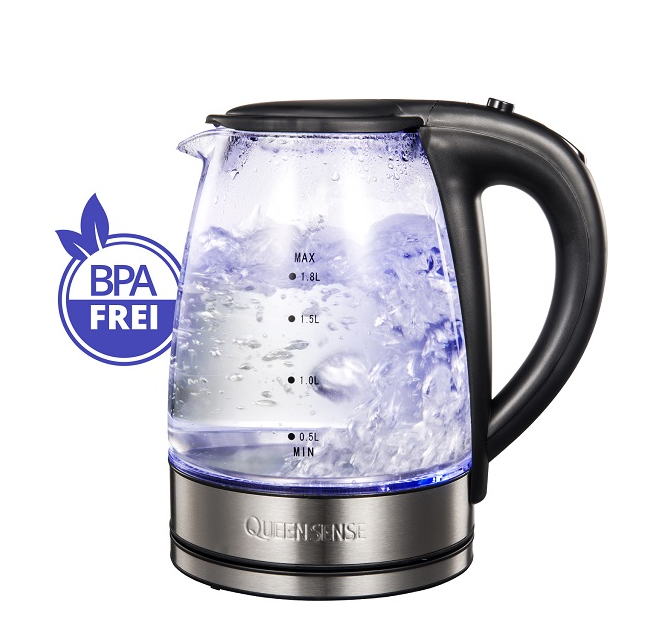 Настраиваемая Бытовая 3-5 минут кипения воды чайник электрические чайники стеклянный чайник со светодиодной подсветкой