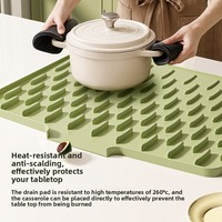 Tapis de drainage en silicone isolant de style minimaliste moderne pour comptoirs de cuisine – Vente en gros
