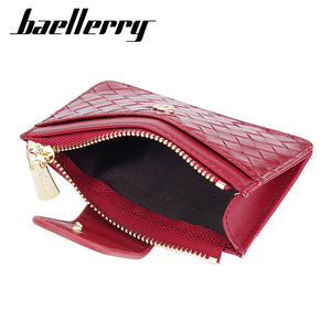 กระเป๋าใส่เหรียญขนาดเล็กสำหรับผู้หญิง Baellerry หนัง PU แบบเย็บลาย ซิปใส่บัตร สีพื้น ใช้ได้ทุกวัน - Product Image 1