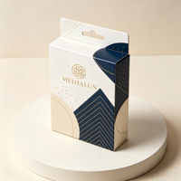 Maßgefertigte Hängetab-Box mit Hakenloch Wellpappe Einzelhandels-Displayverpackung für Kosmetik Schmuck Kleine Elektronik