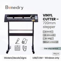 KH-720A Vinyl Cutter 720mm Hete Snijplotter met Handmatige Contourbediening ±0.01mm voor Etiketten, Stickers, Auto-decals en Reclameborden