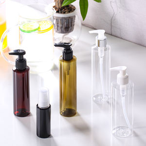 Flacon vide transparent en plastique sérigraphié avec pompe pulvérisatrice pour gel douche et shampoing – 250 ml, 500 ml, 8 oz, 16 oz - Product Image 5