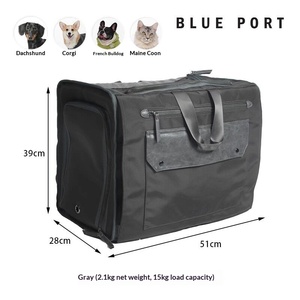 <span class=keywords><strong>Sac</strong></span> <span class=keywords><strong>à</strong></span> <span class=keywords><strong>dos</strong></span> rectangulaire portable bleu grande capacité avec fermeture éclair pour animaux de compagnie, idéal pour bouledogues <span class=keywords><strong>français</strong></span> et chats, <span class=keywords><strong>à</strong></span> porter sur les deux épaules - Product Image 6