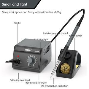 Bakon-mesa de <span class=keywords><strong>soldadura</strong></span> tipo perilla de 60W, herramientas de temperatura constante, estación de <span class=keywords><strong>soldadura</strong></span> <span class=keywords><strong>JBC</strong></span> - Product Image 4