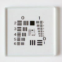 Yaopu Optics Resolution Calibration Plate Machine Vision Calibration Plate 25 * 25MM Positive Piece