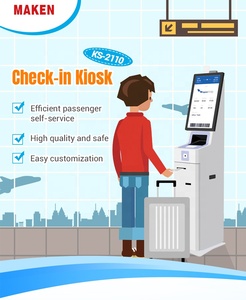 Sân bay tương tác hành khách tự check-in <span class=keywords><strong>kiosk</strong></span> cho thẻ lên máy bay và đọc hộ chiếu - Product Image 3
