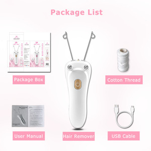 Depiladora Eléctrica de <span class=keywords><strong>Hilo</strong></span> de Algodón, Máquina Portátil para Depilación Facial y Corporal, Depiladora de <span class=keywords><strong>Hilo</strong></span> para Mujeres, Depilación de Manos, Piernas y Axilas - Product Image 4