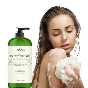 Gel douche au cèdre antibactérien pour la relaxation et la thérapie forestière, nettoyage en profondeur, lavage corporel à l'arbre à thé pour une peau rafraîchie - Product Image 6