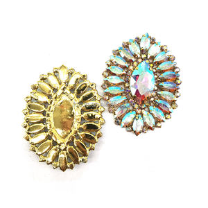 Vente en gros d'appliques personnalisées en cristal de forme ovale simple pour fille diable caraïbes Samba Costume carnaval brésil plume sac à dos - Product Image 4