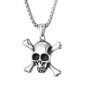Fabbrica di Halloween accessori pendenti impermeabili in acciaio inossidabile retrò imponente Multi-stile teschio ciondolo collana a mio figlio - Product Image 1