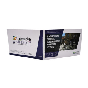 Customized <b>Handmade</b> Thermal Transfer Printed 7 Inch Digital LCD Video Brochure <b>Paper</b> Advertising Mailer Card Gift Card Style YNG - Product Image 3