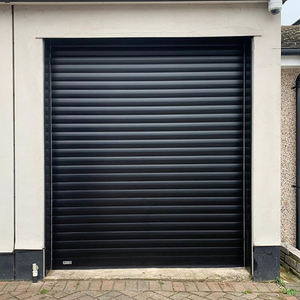 Nouvelle porte de <span class=keywords><strong>garage</strong></span> automatique moderne en alliage d'aluminium noir pour villa - Product Image 6