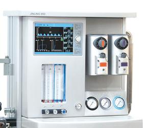Dubbele verdamper 10,4 inch LCD-scherm <span class=keywords><strong>Jinling</strong></span> 850 Advance anesthesiemachine met multifunctioneel werkstation, goede kwaliteit - Product Image 3
