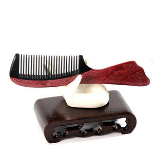 Peine para el cabello de madera de sándalo, 15-20CM, hecho a mano, para mujeres, niños, adultos, uso doméstico - Product Image 5
