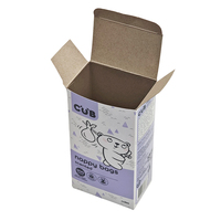 Caja de Embalaje para Pañales de Papel Ecológico, Biodegradable y Reciclable, Personalizada por el Fabricante, con Impresión en Color Morado