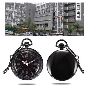 <b>Black</b> Antique Pocket <b>Watch</b> Japan Movement Quartz 3BAR Water Resistance - Product Image 6