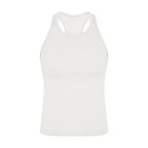 Nuevo Sujetador Deportivo para Mujer, Cuello Redondo, Anti-Brillo, con Relleno en el Pecho, Alta Elasticidad, Espalda en <span class=keywords><strong>U</strong></span>, Talla Única, Satinado, para Deportes, Running, Yoga - Product Image 5