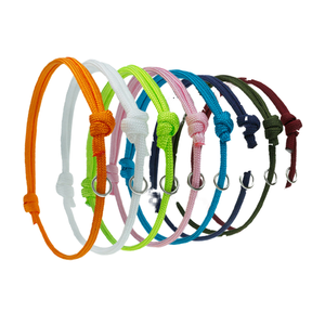 도매 패션 클래식 심플 솔리드 폴리에스터 16가지 색상 부드러운 조절 가능한 ID 강아지 목줄 소형견 사이즈 - Product Image 1