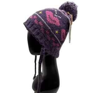 หมวกบีนนี่ปอมปอมปอมโพลีอะคริลิคสำหรับผู้ใหญ่หมวกบีนนี่ขน3% 5% โพลีเอสเตอร์27% 65% - Product Image 1