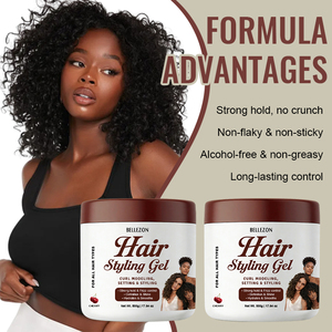 <span class=keywords><strong>Gel</strong></span> Coiffant Fixation Forte Cerise pour Cheveux 4C – Lisse les Bords, Définit les <span class=keywords><strong>Boucles</strong></span>, Sans Résidus, Brillance Intense - Product Image 5