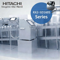 Imprimante jet d'encre CIJ haute vitesse Hitachi RX2-SD160S, machine de codage automatique pour l'impression de dates sur les produits alimentaires et chimiques