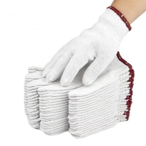 Nhà máy 7/10g dày công nghiệp dệt kim bông lao động Găng tay màu tối màu xám đen màu xanh hải quân làm việc an toàn bông găng tay LUVA Gants - Product Image 6