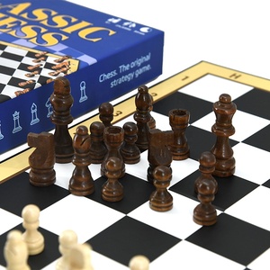 Jeu d'échecs magnétique de luxe en bois pour deux joueurs, jeu de société tactique, entraînement cérébral, casse-tête logique, papier, plastique, Hicreate - Product Image 1