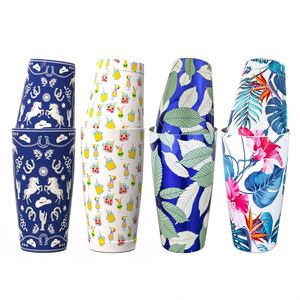 Shaker Boston lesté en acier inoxydable 304 avec revêtement PVD, couleur personnalisée, compatible lave-vaisselle, 850+550 ml, pour cocktails et martinis - Product Image 1