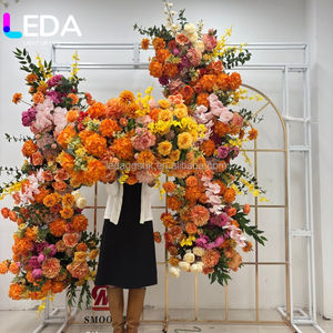 ซุ้มดอกไม้งานแต่งงานแบบกำหนดเอง LEDA สำหรับตกแต่งฉากหลัง ซุ้มดอกไม้งานแต่งงานประดิษฐ์ - Product Image 2