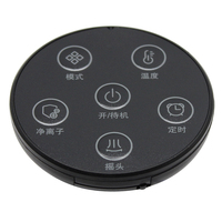 Negro 6 teclas círculo pequeño 6 botones Control remoto IR para luz nocturna pequeño electrodoméstico soporte personalizado