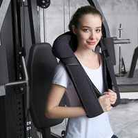 Masseur électrique sans fil chauffant en cuir PU FeiAo en forme de main pour le cou et les fesses, soulagement des douleurs musculaires