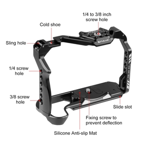Nouvelle <span class=keywords><strong>Cage</strong></span> professionnelle pour Canon EOS R10 PULUZ stabilisateur de <span class=keywords><strong>Cage</strong></span> de caméra en métal accessoires de photographie - Product Image 3