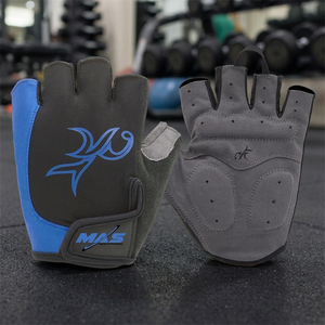 Weightlifting Gloves Men Women Breathable Leather Spandex Half <b>Finger</b> Non-Slip Palm Protection Impact <b>Bike</b> Racing Customized - Product Image 3