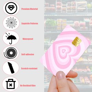 Set <span class=keywords><strong>di</strong></span> adesivi <span class=keywords><strong>per</strong></span> carte <span class=keywords><strong>di</strong></span> <span class=keywords><strong>credito</strong></span>, adesivi <span class=keywords><strong>per</strong></span> carte <span class=keywords><strong>di</strong></span> debito, eleganti adesivi in PVC impermeabili, adesivi in vinile antirughe - Product Image 6