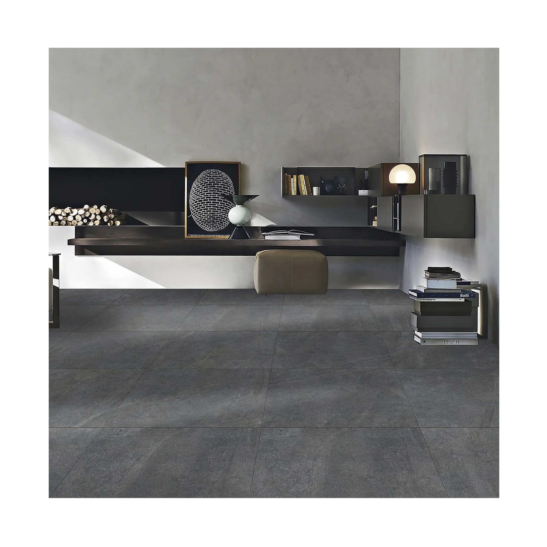 Cement Tiles 600 x 600 Non Slip Industrial Kitchen Porcelain Floor Tile Concrete Floor