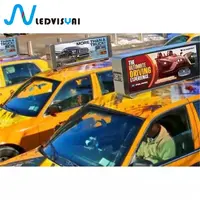 Pantalla LED Digital para publicidad de Taxi, cartelera de techo transparente para coche P5, para exterior e interior/exterior, 2 años
