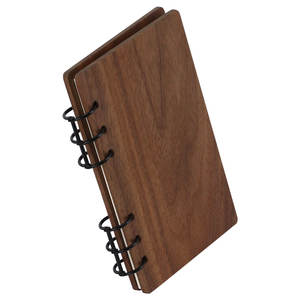 Cubierta de Cuaderno de Hojas Sueltas A6 de Madera de Nogal Negro Norteamericano de Lujo Ligero, Carcasa de <span class=keywords><strong>Diario</strong></span> de Madera Hecha a Mano para <span class=keywords><strong>Diario</strong></span> Personalizado - Product Image 5