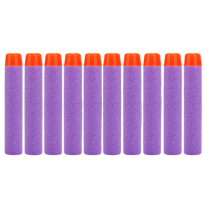 Balles de fléchettes en mousse EVA multicolore 10,000 par boîte, taille 7.2*1.3 cm, sans trous à <span class=keywords><strong>la</strong></span> pointe du pistolet jouet. - Product Image 1