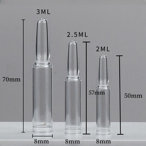 Ampolla de Plástico PP Transparente de 3 ml, Fácil de Abrir, Dispensador de Medicamentos y Productos de Belleza - Product Image 1