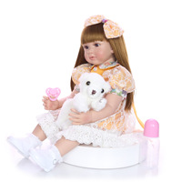 Poupée reborn de haute qualité 60cm princesse réaliste en Silicone souple réaliste Reborn Baby Dolls