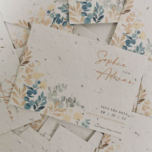 Eco-Friendly Plantable <b>Seed</b> <b>Paper</b> Postcards Plantable Wedding Thank You Cards <b>Seed</b> <b>Paper</b> Invitations - Product Image 2