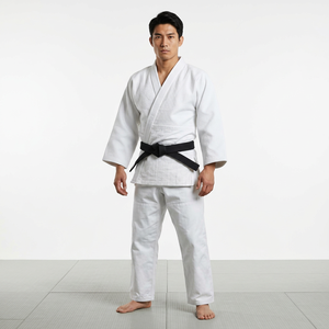 Kimono de Jiu-Jitsu 100% coton, tissage perlé, uniforme BJJ, logo personnalisé, kit de Jiu-Jitsu brésilien pour l'entraînement et la compétition - Product Image 3