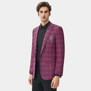 Abiti e Blazer da <span class=keywords><strong>Uomo</strong></span> Formali di Alta Qualità, Slim Fit, Blu Chiaro, Taglie Forti, in Viscosa/Poliestere - Product Image 2