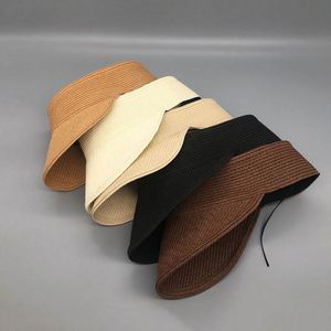 Wholesale Sun Visor <b>Hats</b> <b>for</b> Women Wide Brim Straw Visors - Product Image 4