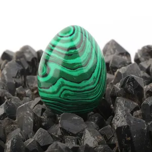 New arrivals polished crystals healing malachite stones crafts eggs yoni eggs crystal vaginal eggs for Woman
