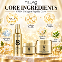 Coffret de Soins Anti-Âge au Collagène et NAD+ Marque Blanche : Sérum, Crème Contour des Yeux, Crème Visage Raffermissante et Éclatante