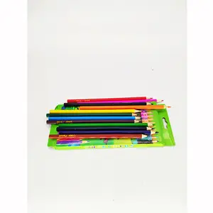 Juego de lápices de 12 colores, nuevo lápiz de colores portátil de sujeción cómodo promocional en lápices de colores estándar a granel