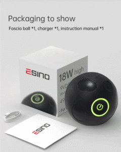 <span class=keywords><strong>Mini</strong></span> bola eléctrica de masaje corporal de tejido profundo, terapia vibratoria de calefacción para el hogar con función de calefacción, pantalla de mensajes - Product Image 6