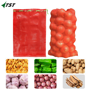 Saco de Gasa Rojo para Cebolla con Cinta - Costales de Fibra Rojos - Product Image 3